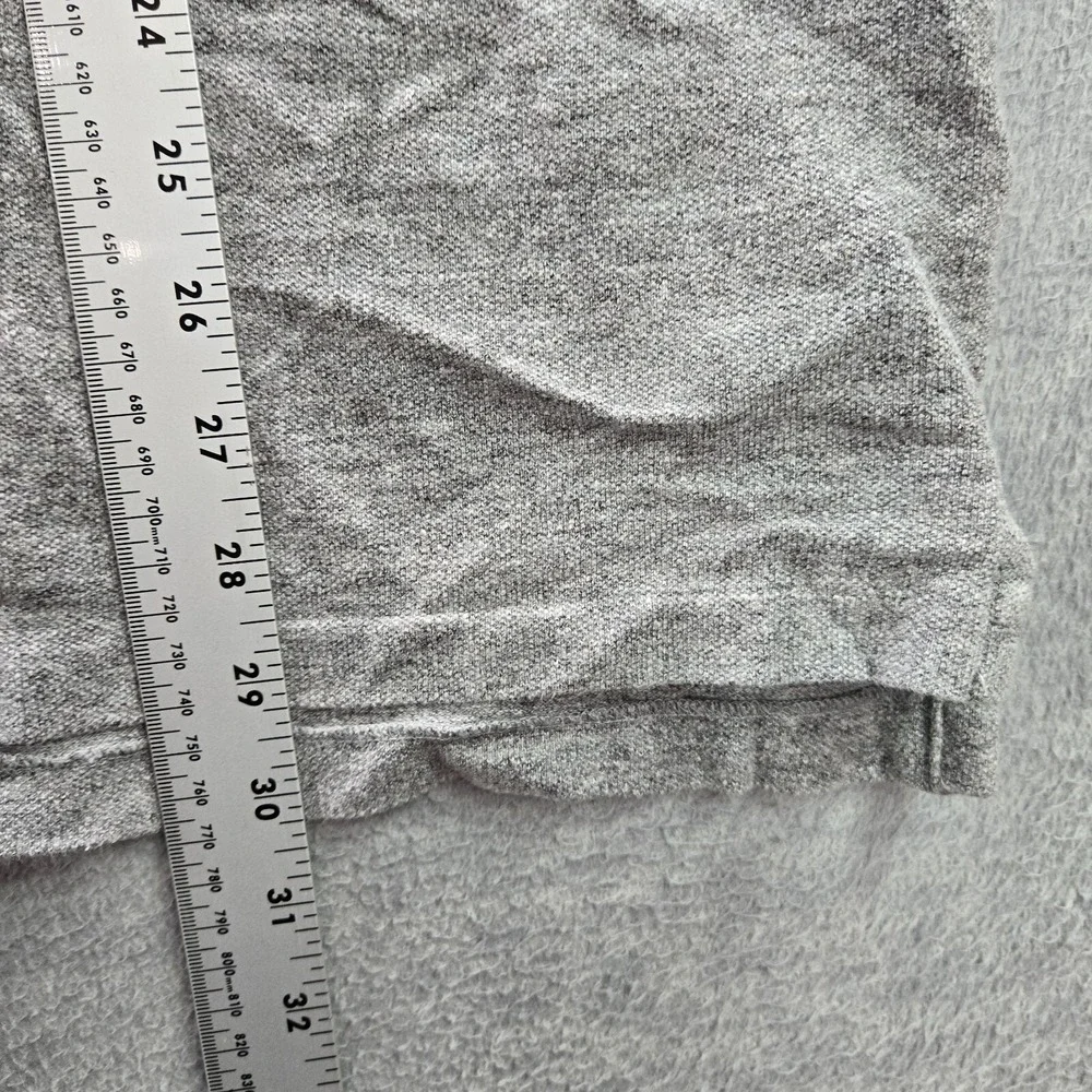 Polo Ralph Lauren Men Polo‎ Shirt XL Gray Logo Embroidered Short Sleeve Classic